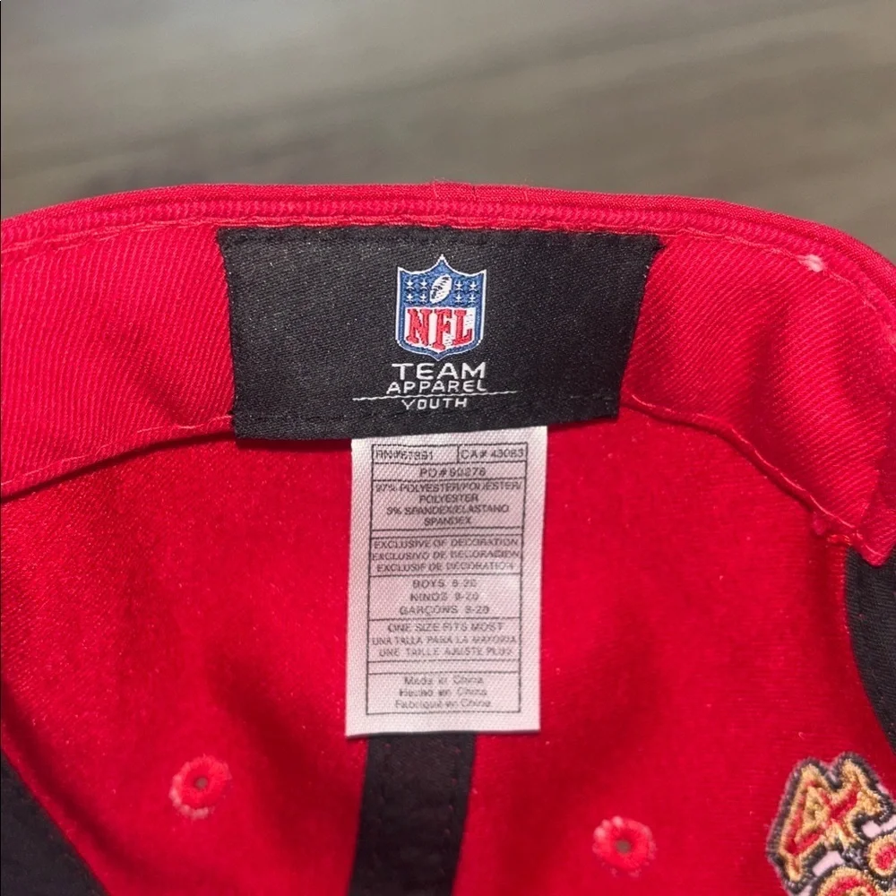 NFL Red and Black San Fransisco 49ers  Youth baseball  Cap